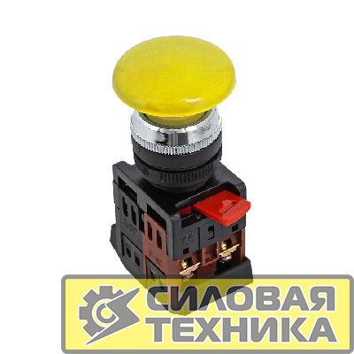 Кнопка AEA-22 "Грибок" NO+NC желт. EKF pbn-aea-o