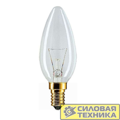 Лампа накаливания Stan 60Вт E14 230В B35 CL 1CT/10X10 Philips 926000003017 / 871150001167150