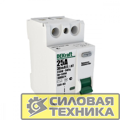 Выключатель дифференциального тока (УЗО) 2п 100А 30мА тип AC 6кА УЗО-03 SchE 14059DEK