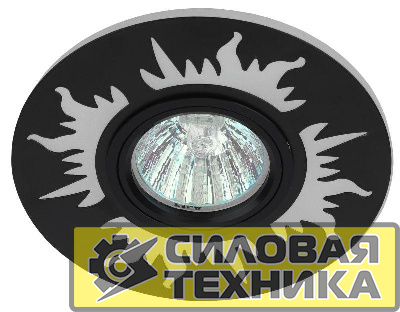 Светильник DK LD30 BK декор cо светодиодной подсветкой MR16 220В max 11Вт черн. ЭРА Б0036498