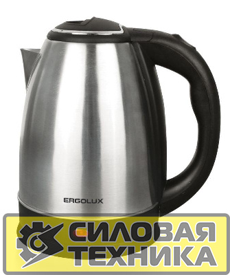 Чайник ELX-KS05-C72 ПРОМО18 1.8л 1600Вт 220-240В нерж. матов. черн. сталь Ergolux 14052