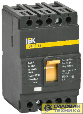 Выключатель автоматический 3п 25А ВА 88-32 ИЭК SVA10-3-0025