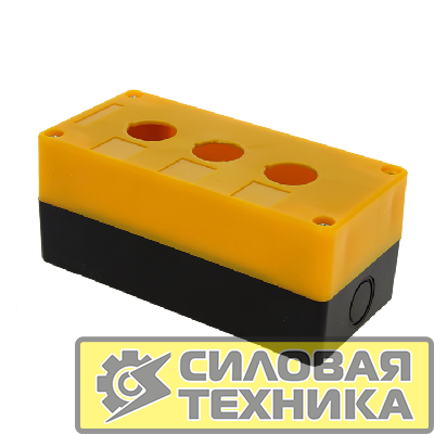 Корпус КП103 3 кнопки пластик. желт. EKF cpb-103-o