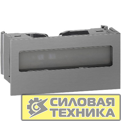 Держатель этикетки Unica System+ металлик SchE ISM10922