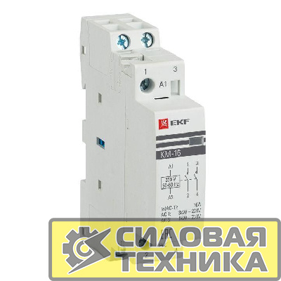 Контактор модульный КМ 16А NО+NC (1 мод.) EKF km-1-16-11