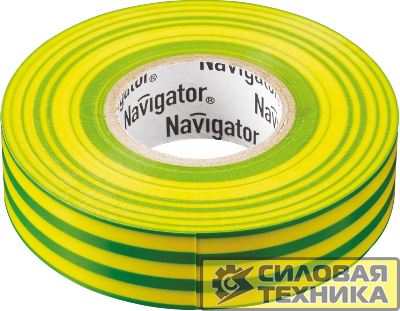 Изолента ПВХ 15мм (рул.20м) жел/зел. NIT-B15-20/YG Navigator 71108