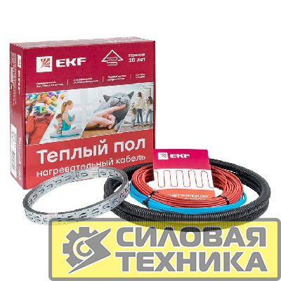 Комплект "Теплый пол" (кабель) 75Вт 5м 0.5кв.м EKF nk-75