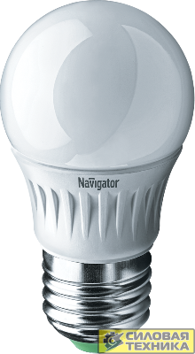 Лампа светодиодная 94 479 NLL-P-G45-5-230-4K-E27 5Вт шар 4000К бел. E27 370лм 220-240В Navigator 94479