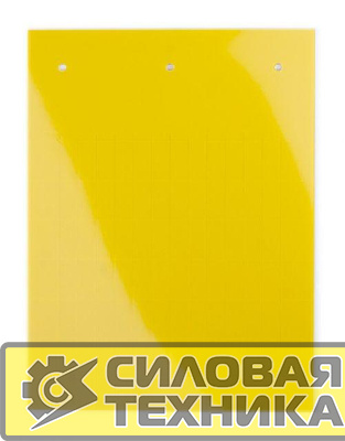 Табличка полужесткая клейкое основание ПВХ-0.5 желт. (уп.960шт) DKC TAS128AY