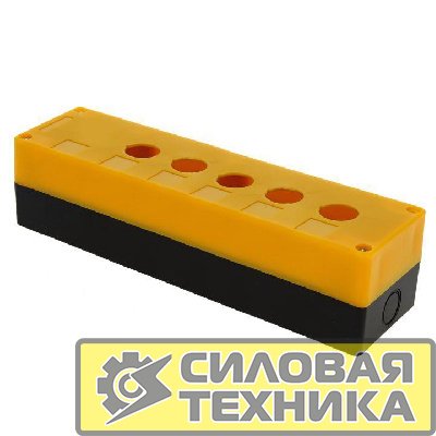 Корпус КП105 5 кнопок пластик. желт. EKF cpb-105-o