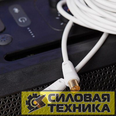 Шнур TV Plug - TV Jack 15м бел. Rexant 18-0008
