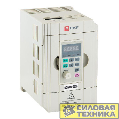 Преобразователь частоты 0.75/1.5кВт 1х230В VECTOR-100 PROxima EKF VT100-0R7-1B