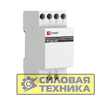 Трансформатор звонковый модульный BT-230В/12-12В 15ВА PROxima EKF bt-230/15va