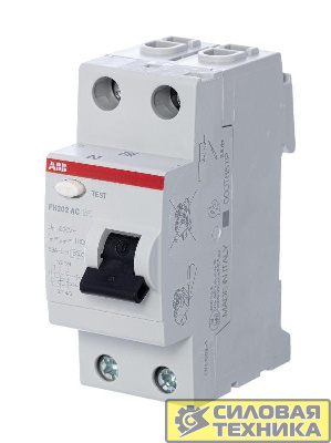 Выключатель дифференциального тока (УЗО) 2п 40А 30мА тип AC FH202 ABB 2CSF202004R1400