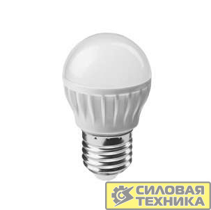 Лампа светодиодная 61 138 OLL-G45-6-230-6.5K-E27 ОНЛАЙТ 61138