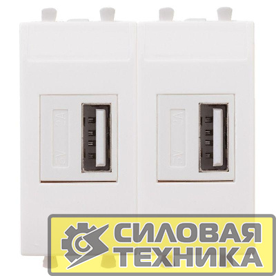 Устройство зарядное USB 2мод. 2.1А Avanti "Белое облако" DKC 4400542