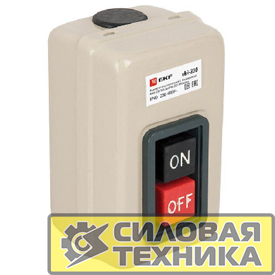 Выключатель кнопочный с блокировкой ВКИ-230 3п 16А IP40  PROxima EKF vki-230