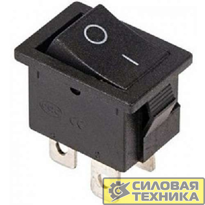 Выключатель клавишный 250В 6А (4с) ON-OFF черн. Mini (RWB-208; SC-768) Rexant 36-2146