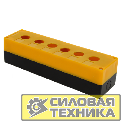 Корпус КП106 6 кнопок пластик. желт. EKF cpb-106-o