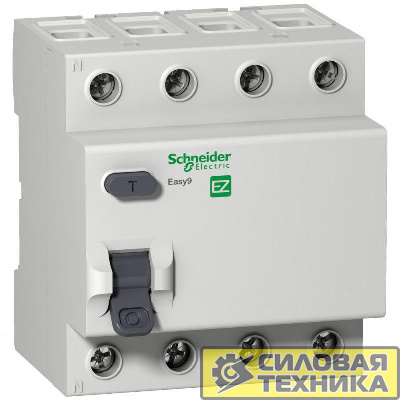 Выключатель дифференциального тока (УЗО) 4п 25А 30мА тип AC EASY9 SchE EZ9R34425