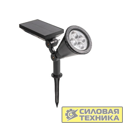 Светильник NEW AGE на солнечной батарее кнопка вкл/выкл герметичная LED переливающийся RGB монтаж на стену + на колышек Lamper 602-237