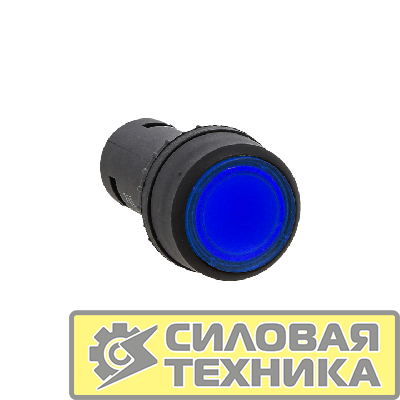 Кнопка SW2C-10D с подсветкой син. NO EKF sw2c-md-b