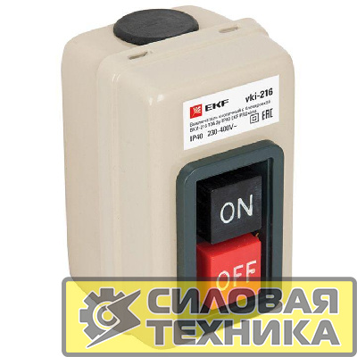 Выключатель кнопочный с блокировкой ВКИ-216 3п 10А IP40  PROxima EKF vki-216