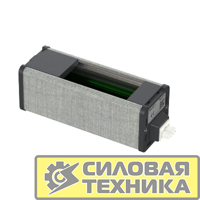 Блок Unica System+ пустой для VDI (45х90) антрацит/сер. ткань SchE INS44211